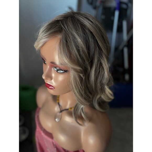 Belle tress Icon Collection  “Hepburn” wig in color Cool Chai Blonde New main image 6